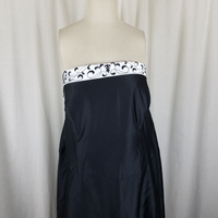 Alfred Angelo Formal Maxi Dress Bustle Look Black & White Womens 20 Plus Size