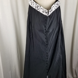 Alfred Angelo Formal Maxi Dress Bustle Look Black & White Womens 20 Plus Size