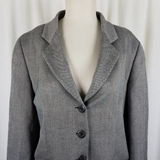 Zanella Amanda Plaid Jacket Blazer Womens 12 Riding Equestrian 3 Button Italy