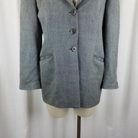 Zanella Amanda Plaid Jacket Blazer Womens 12 Riding Equestrian 3 Button Italy