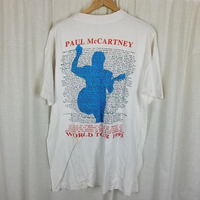 Vintage Paul McCartney The New World Tour 93 Concert TShirt Double Sided Mens XL