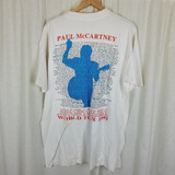 Vintage Paul McCartney The New World Tour 93 Concert TShirt Double Sided Mens XL