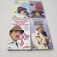 VHS Movies Lot 4 Videos The Return of the Pink Panther Factory Sealed Watermarks
