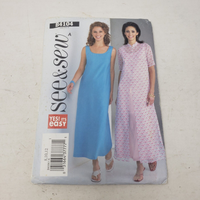 BUTTERICK See & Sew Yes its Easy Sewing Pattern B4104 Women Sz 8-10-12 Dresses