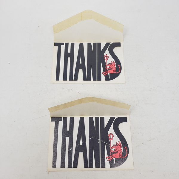 Vintage American Greetings Red Hots Devil Greeting Card Thanks A Helluva Lot 2