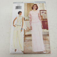 BUTTERICK Sewing Pattern 4936 Women Sizes 6-8-10 Formal Maxi Skirt Suit Lace Top