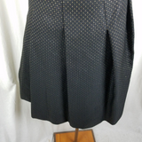 Martin Grant Paris Textured Pleated Short Twirl Skirt Womens M Gold Metallic
