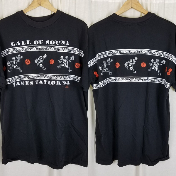 Vintage James Taylor Ball of Sound 94 Concert TShirt Mens XL 90s Rock Band USA