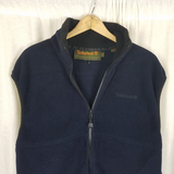 Vintage Timberland Fleece Vest Full Zip Up Lightweight Mens M Outdoor Adventure