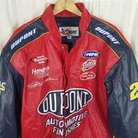 NASCAR Chase JH Design Jeff Gordon #24 DuPont Racing Leather Jacket Mens XL USA