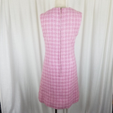 Vintage Mid Century Mod Victor  of Hong Kong Woven Boucle Sheath Dress Womens S