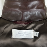 Vintage Cassidy Leather Fashions Alligator Snakeskin Look Bomber Jacket Womens M