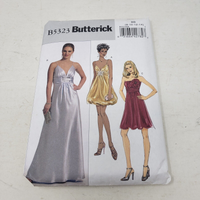 BUTTERICK Sewing Pattern B5323 Women Sz 8-10-12-14 Formal Maxi Mini Bubble Dress