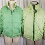 Vintage LL Bean 80s Reversible Down Puffer Ski Winter Parka Jacket Womens L