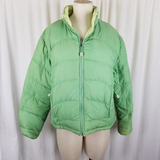 Vintage LL Bean 80s Reversible Down Puffer Ski Winter Parka Jacket Womens L