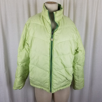 Vintage LL Bean 80s Reversible Down Puffer Ski Winter Parka Jacket Womens L