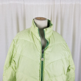 Vintage LL Bean 80s Reversible Down Puffer Ski Winter Parka Jacket Womens L