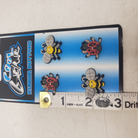 Vintage Cool Gear Rubber Buttons Bumble Honey Bees Ladybugs 1999 Beetles Bugs
