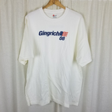 Newt Gingrich for President 2008 Campaign TShirt Mens 2XL Hanes Authentic Cotton