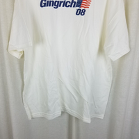 Newt Gingrich for President 2008 Campaign TShirt Mens 2XL Hanes Authentic Cotton