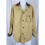 Vintage Banana Republic Leather Canvas Field Barn Work Chore Coat Jacket Mens S