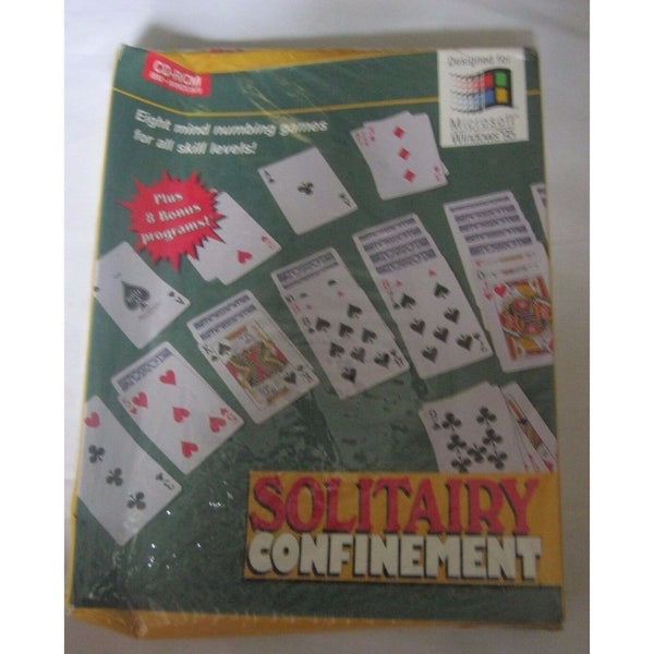 New Solitairy Confinement CD-Rom Computer Game for Microsoft Windows 95 8 Bonus