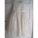 Cinderella White Beaded Taffeta Embellished Party Holiday Pageant Dress Girls 5