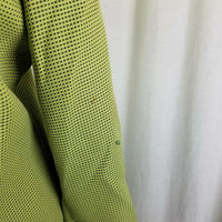 Moshita Couture Green Checked Black Piping Wide Lapel Blazer Jacket Womens 12