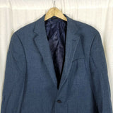 Vintage Andrew Fezza Macys Vegan Worsted Wool Sport Coat Jacket Blazer Mens 40L