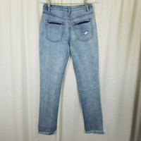 Dance & Marvel Distressed Raw Edge Hem Faded Blue Jeans Womens S Denim Destroyed