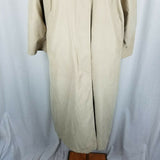 London Fog Petites Hooded Insulated Long Trench Coat Womens MP Zip Out Liner Tan