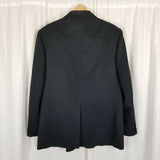 Vintage American Original Black Western Blazer Jacket Sportcoat Mens 46R USA