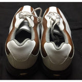 Etonic Stabilites Soft Spikes Leather Golf Cleats Shoes Mens 6.5 White Brown