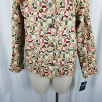 Winding River Reversible Woven Tapestry Jacket Blazer Womens XL Abstract NOS