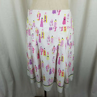 Liz Claiborne Petites Summer Art To Wear Short Twirl Skirt Womens 10P Ladies