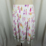Liz Claiborne Petites Summer Art To Wear Short Twirl Skirt Womens 10P Ladies