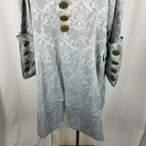 Funhouse NYC Gothic Steampunk Scroll Military Swing Coat Womens M Rocker Pirate