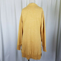 Evy's Tree The Chloe Curry Knit Long Sweater Cardigan Coat Womens 1X Coatigan