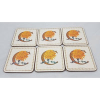 Pimpernel Floral Alphabet Coasters Letter C Chrysanthemum Box England Set of 6