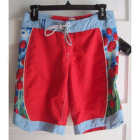 Aaron Chang Swim Dolphina 3 Tulips Flowers Surf Beach Board Shorts Womens S 3