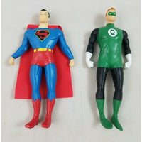 NJ Croce Justice League 6" Bendable Figures Superman Green Lantern Lot Set Toys