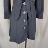 Vintage Plaza South Belted Tie Fit & Flare Dress Trench Coat Womens 10 Gray USA