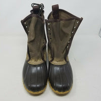 LL Bean Waxed Coated Canvas Duck Boots Maine USA Mens 11 Signature Line New