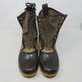 LL Bean Waxed Coated Canvas Duck Boots Maine USA Mens 11 Signature Line New