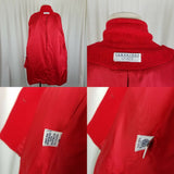 Cambridge Spirit Red Wool Double Breasted Peacoat Jacket Short Coat Womens 10