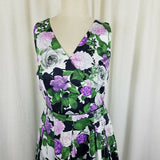Talbots x Oprah Magazine Hydrangea Fit & Flare Twirl Dress Womens 6P NWT $189