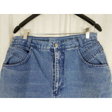 Vintage Stefano 80s High Waisted Mom Jeans Shorts Womens 32 12 14 L Blue Denim