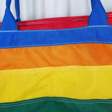LEVI STRAUSS Rainbow Stripes 1984 USA OLYMPICS Nylon Zip Tote Bag Pride Vintage
