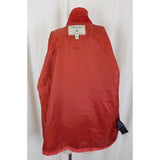 St. John's Bay Washable LEATHER Suede Full Button Up SHIRT JACKET Womens L Red