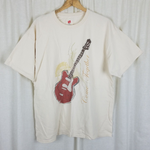 The Beatles Come Together Double Sided TShirt Mens XL Hanes Large Guitar Logo